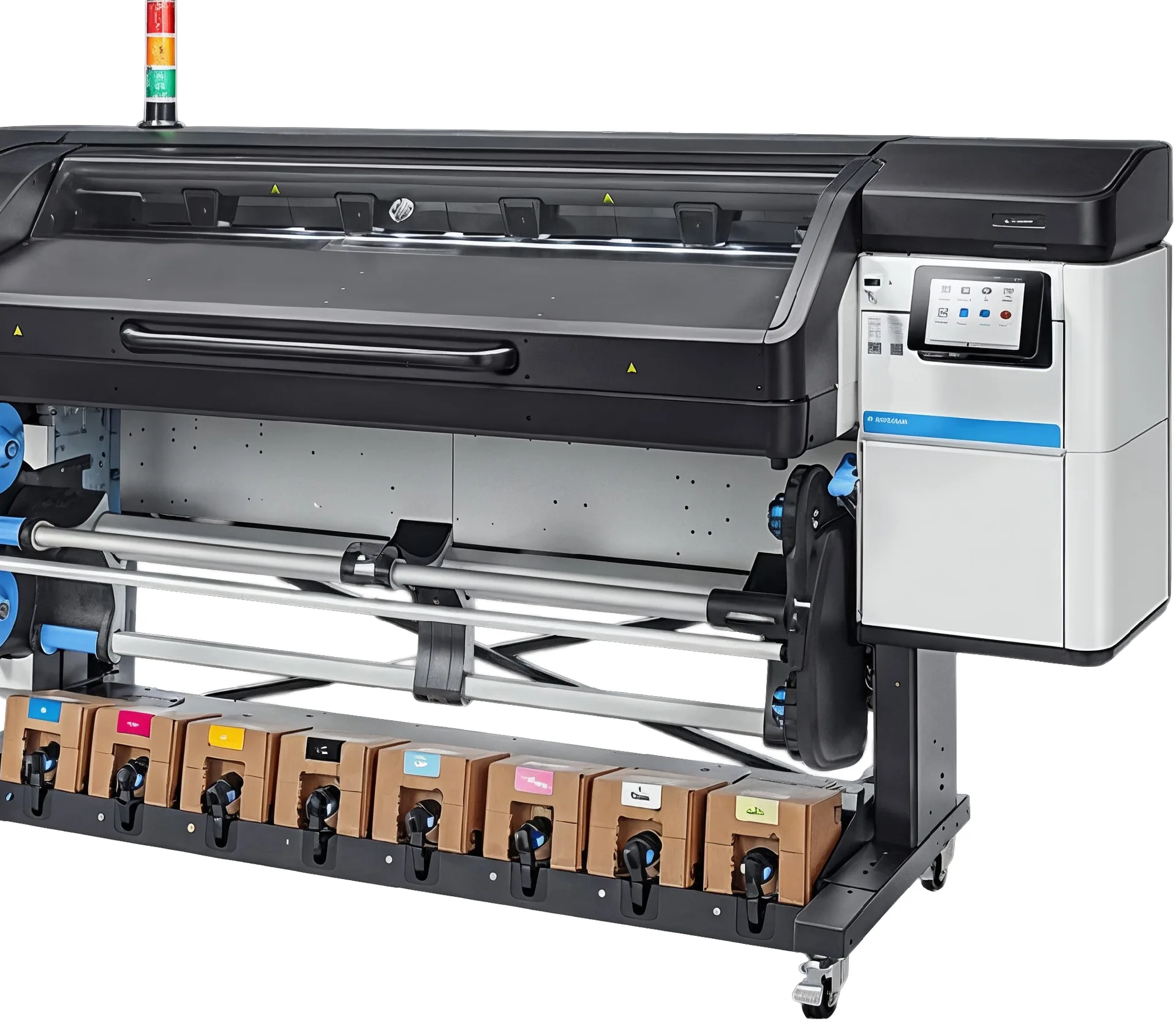 Wide-format latex inkjet printer in the General Master workshop